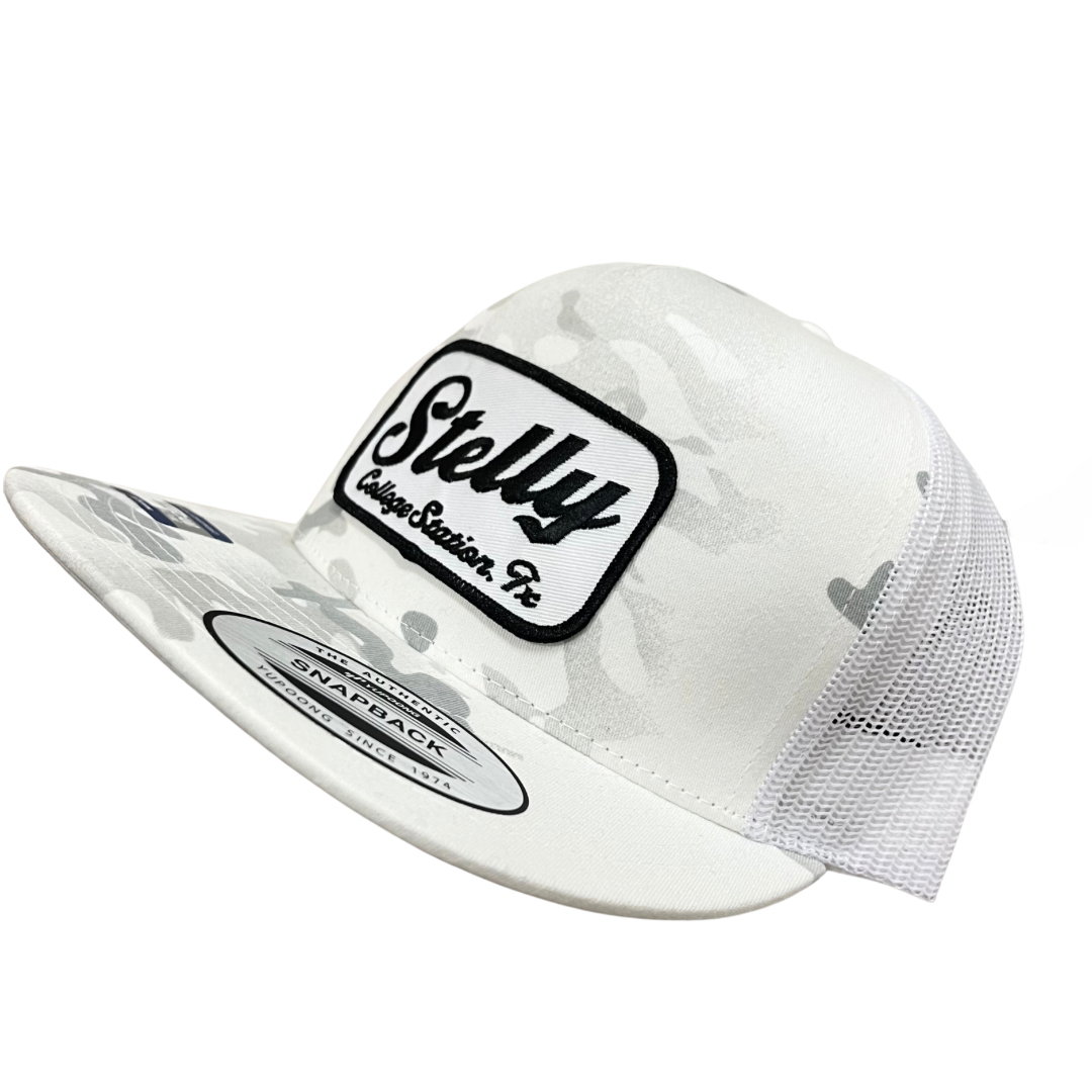 White Camo Snapback